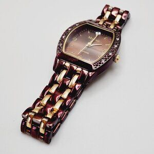 Mayfair Diamond Brown and Gold Tone Analog Japan Movement Watch